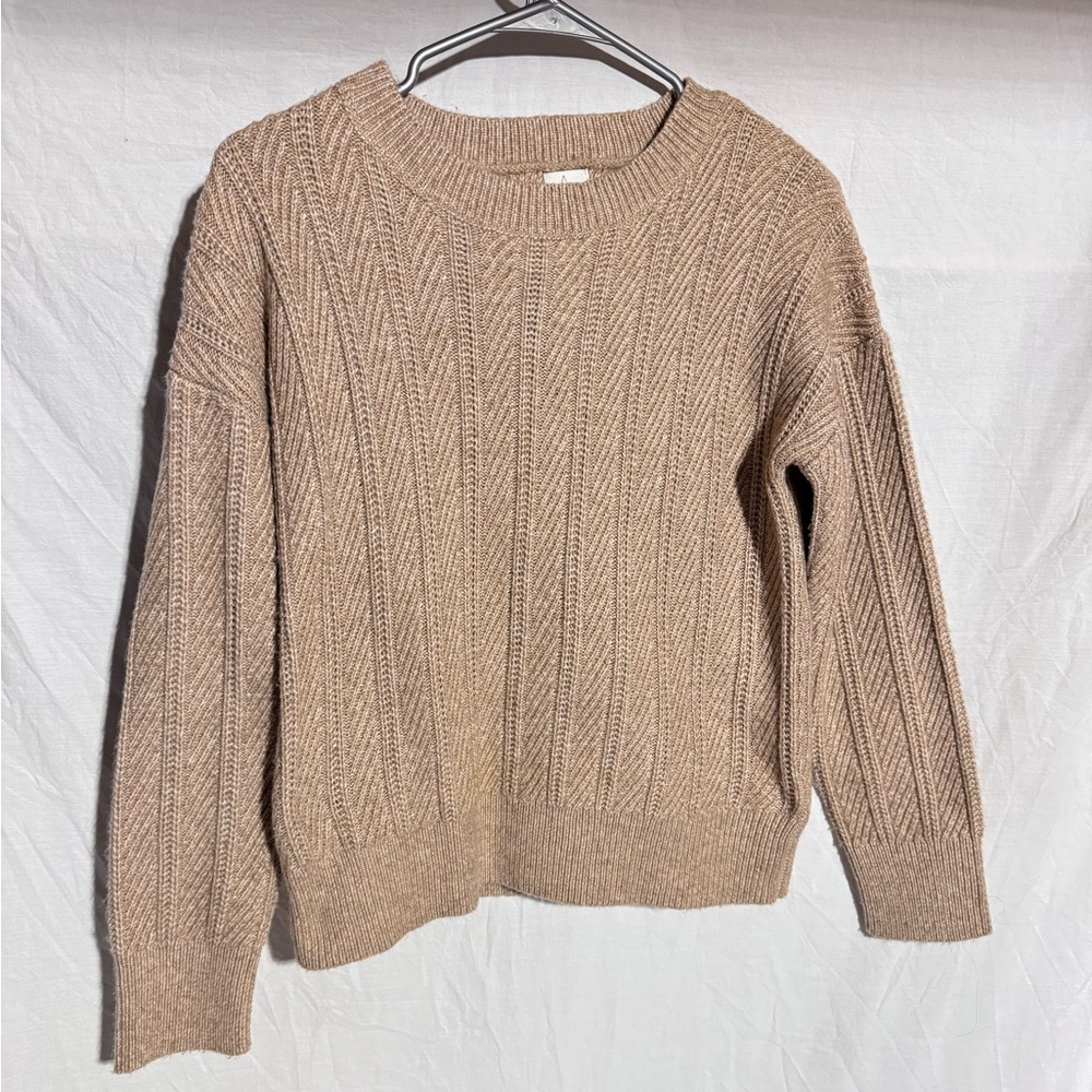 Joie tan chunky knit sweater Size Small